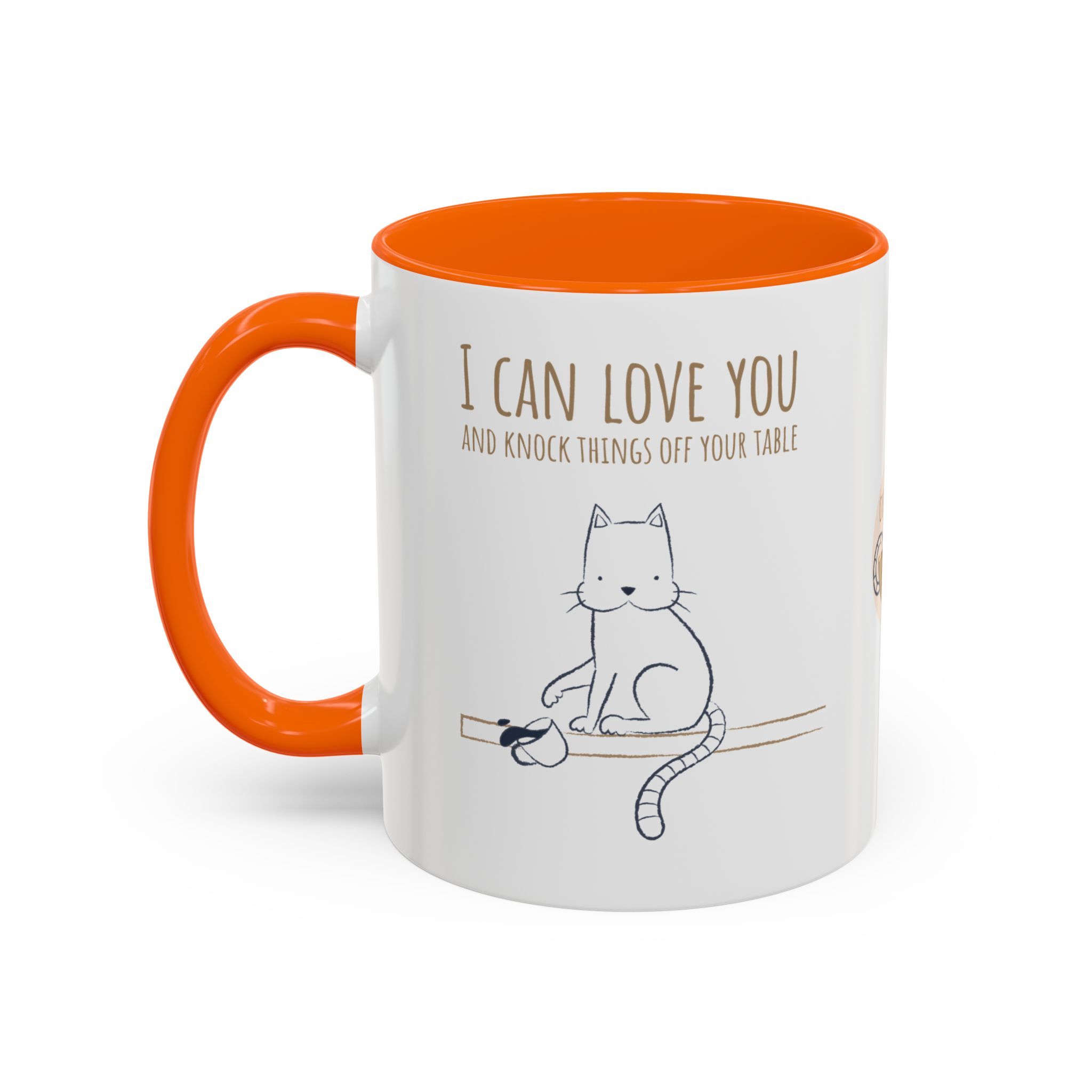 cat love mug, i can love you & knock things off your table